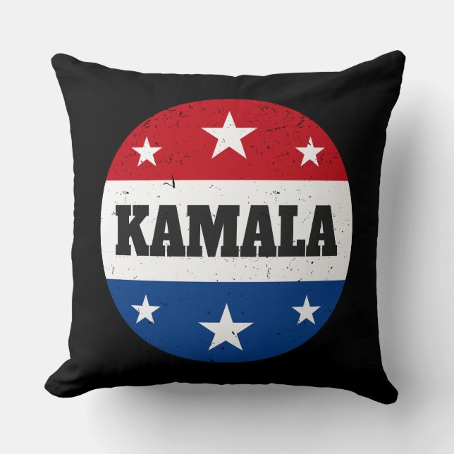Kamala Harris Election 2024 V Throw Pillow (Front)