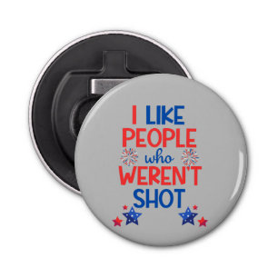 Kamala Harris Election Funny Anti-Trump Red & Blue Bottle Opener