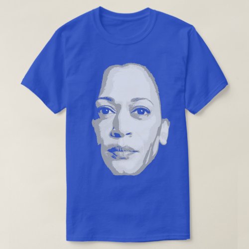 Kamala Harris Face Print T_Shirt