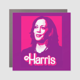 Kamala Harris Fan Pink Car Magnet