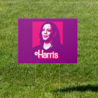 Kamala Harris Fan Pink Sign