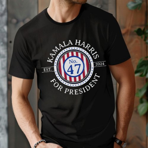 Kamala Harris For 47th President 2024 T_Shirt