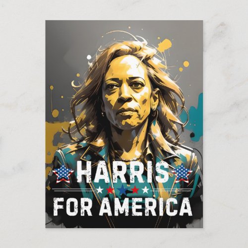 Kamala Harris For America Postcard