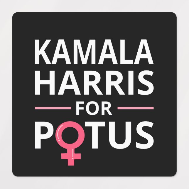 Kamala Harris For POTUS I Labels (Design 1)