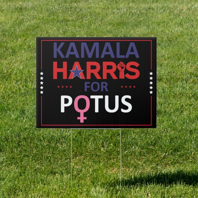 Kamala Harris For POTUS | Kamala Feminist 2024  Sign (Insitu)