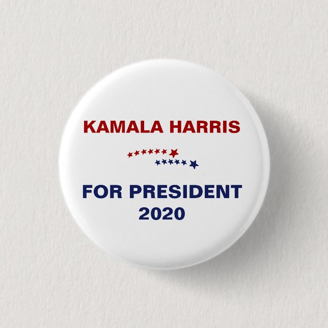 Kamala Harris for president 2020 Button (Front)