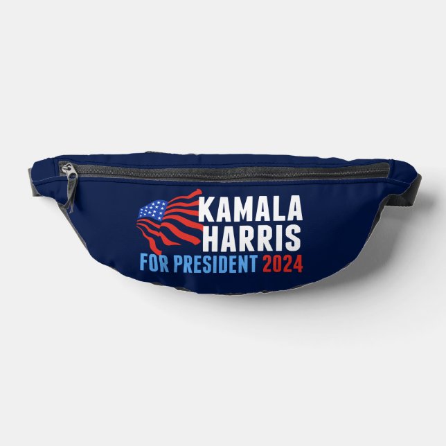 Kamala Harris for President 2024 Blue Fanny Pack (Lay Down)
