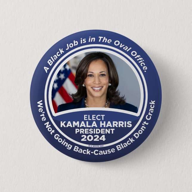  Kamala Harris for President 2024 Button (Front)