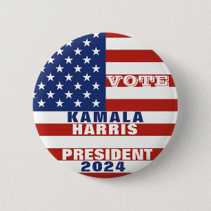 Kamala Harris for President 2024 Campaign  Button