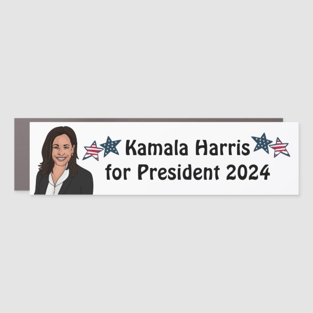 Kamala Harris for President 2024 Car Magnet (Front)