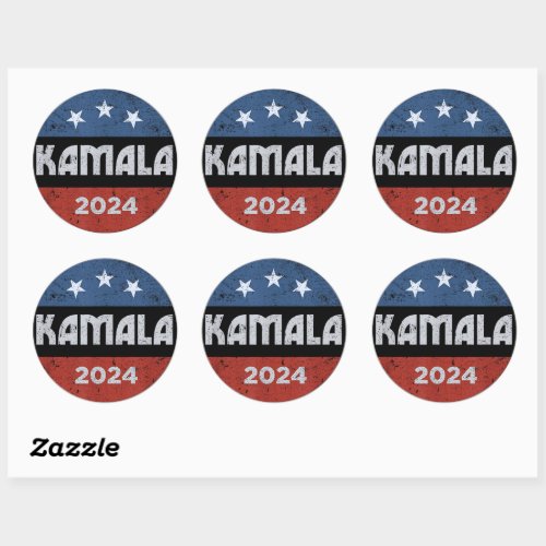 Kamala Harris for President 2024 Classic Round Sticker