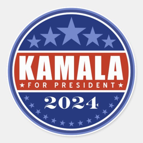 Kamala Harris for President 2024 Classic Round Sticker