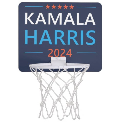 Kamala Harris for President 2024 Democrat Mini Basketball Hoop