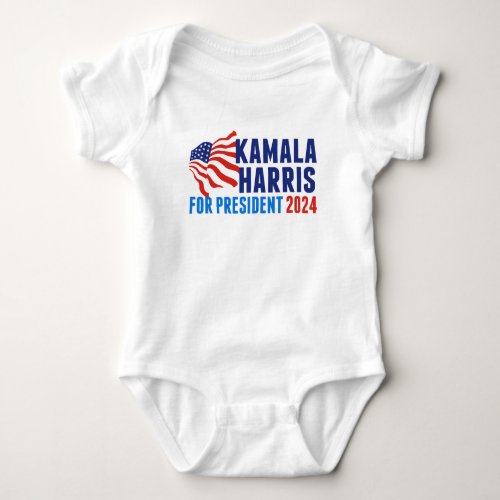 Kamala Harris for President 2024 Election Baby Bodysuit