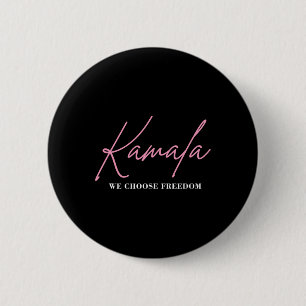 Kamala Harris For President 2024 Election Freedom Button