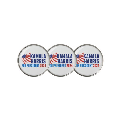 Kamala Harris for President 2024 Election Golf Ball Marker