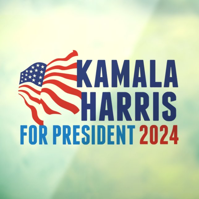 Kamala Harris for President 2024 Election Window Cling (Sheet 3)