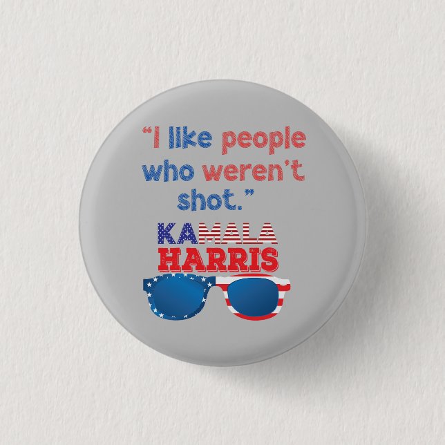 Kamala Harris for President 2024 funny anti-trump Button (Front)