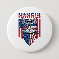 Kamala Harris for President 2024 Funny Cat