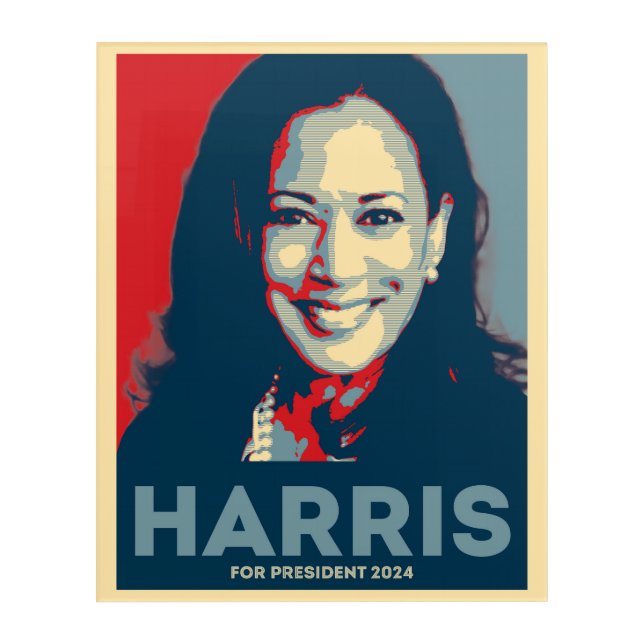 Kamala Harris For President 2024 - Hope Acrylic Print (Front)