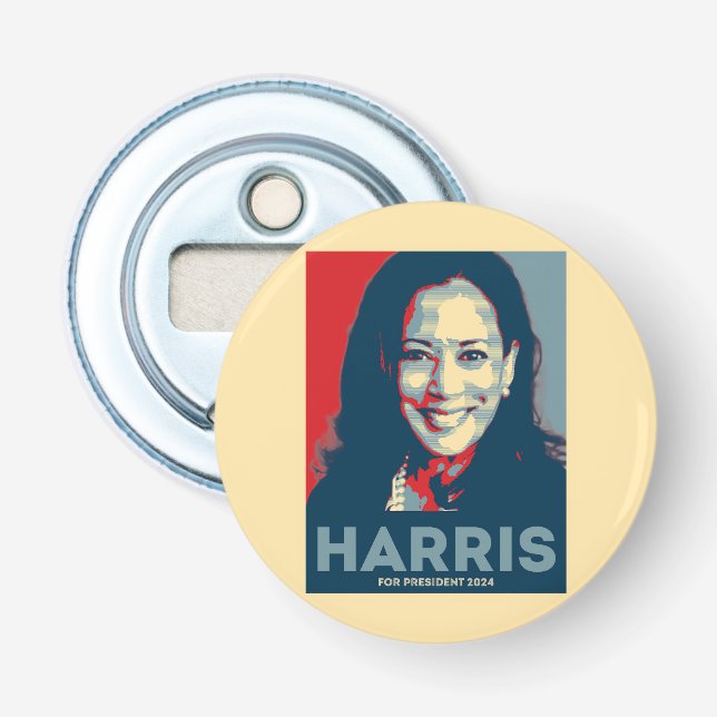 Kamala Harris For President 2024 - Hope Bottle Opener (Front)