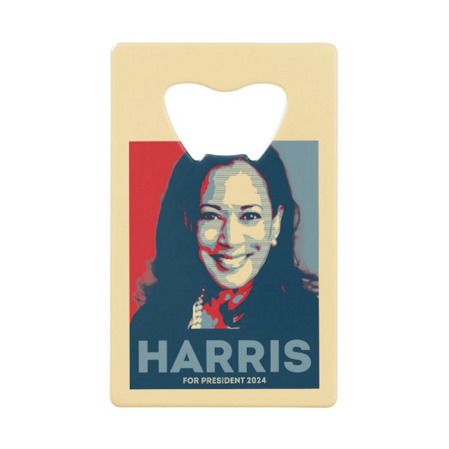 Kamala Harris For President 2024 - Hope Credit Card Bottle Opener (Front)