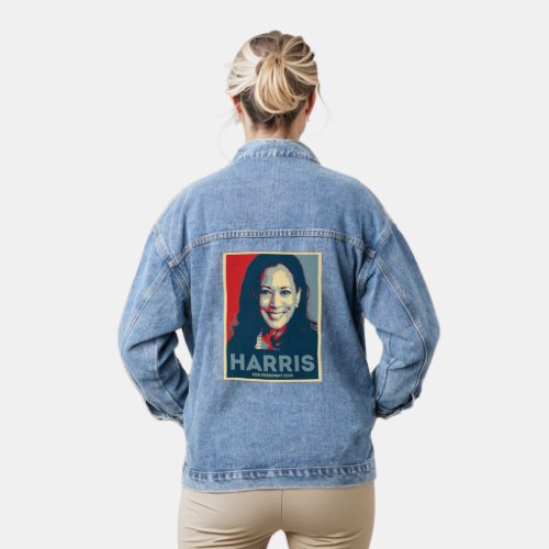 Kamala Harris For President 2024 _ Hope Denim Jacket