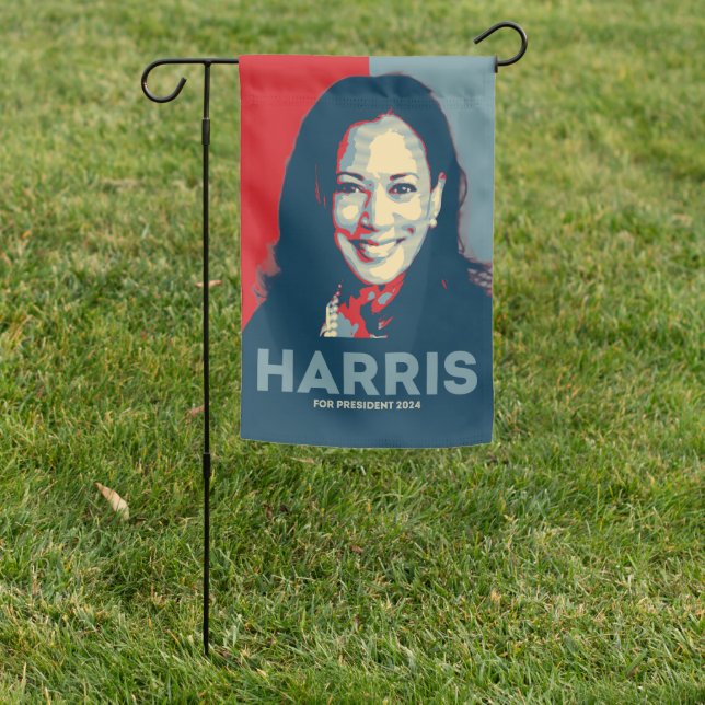 Kamala Harris For President 2024 - Hope Garden Flag (In SItu)