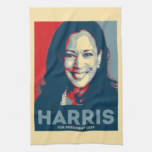 Kamala Harris For President 2024 _ Hope Kitchen Towel