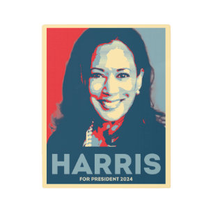 Kamala Harris For President 2024 - Hope Metal Print
