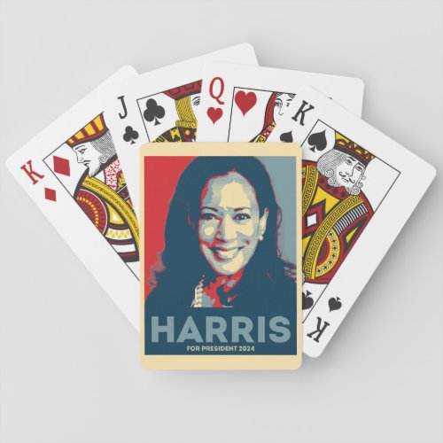 Kamala Harris For President 2024 _ Hope Poker Cards