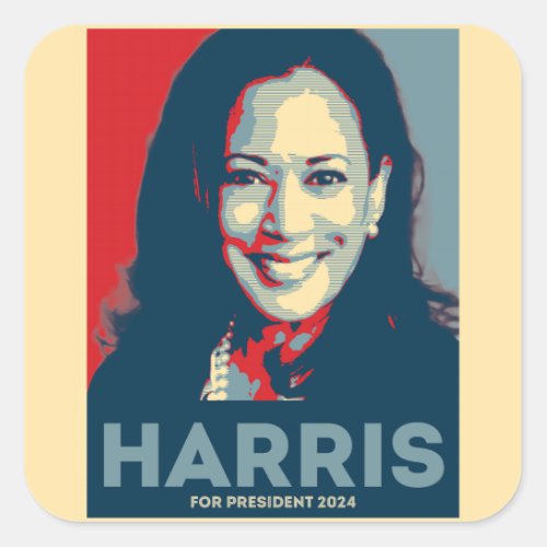 Kamala Harris For President 2024 _ Hope Square Sticker