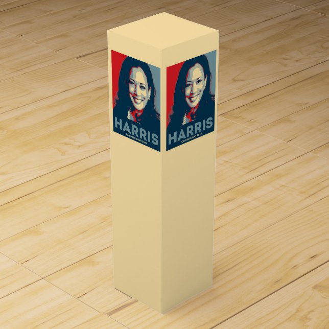 Kamala Harris For President 2024 - Hope Wine Box (Front)