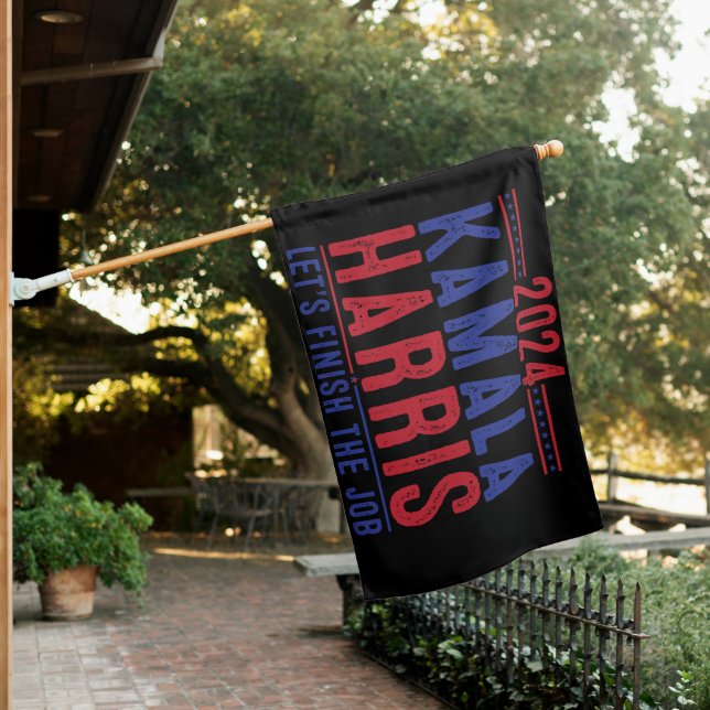 Kamala Harris for president 2024  House Flag (In SItu)