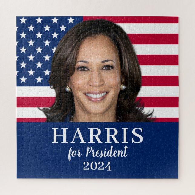 Kamala Harris For President 2024 Jigsaw Puzzle (Vertical)