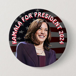 Kamala Harris for President 2024 Jumbo-Sized Button
