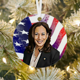 Kamala Harris for President 2024 Metal Ornament
