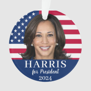Kamala Harris For President 2024 Ornament