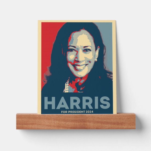 Kamala Harris For President 2024 Picture Ledge (Front)