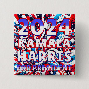 Kamala Harris for President 2024 Presidential  Button