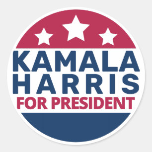 Kamala Harris For President 2024 Presidetial Classic Round Sticker
