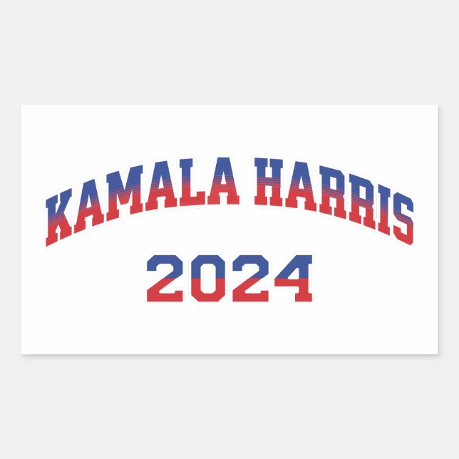 Kamala Harris For President 2024 Rectangular Sticker (Front)