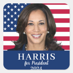 Kamala Harris For President 2024 Square Sticker