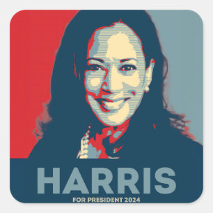 Kamala Harris For President 2024 Square Sticker