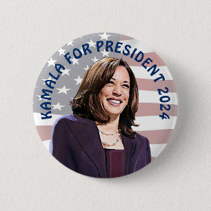 Kamala Harris for President 2024   Vote Kamala! Button