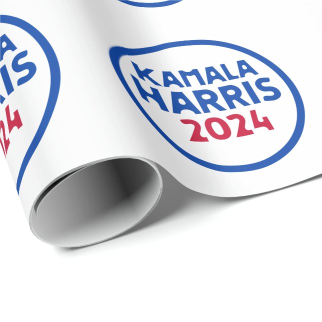 Kamala Harris for President 2024 Wrapping Paper (Roll Corner)