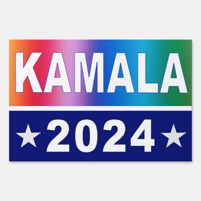 Kamala Harris for President 2024 YARD sign (Front)