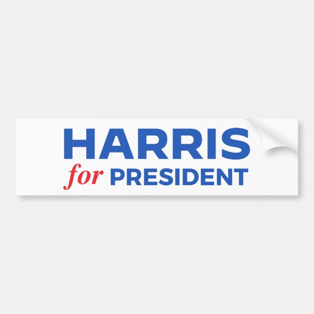 Kamala Harris for President Bumper Sticker (Front)