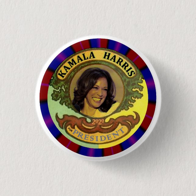 Kamala Harris for President Button (Front)