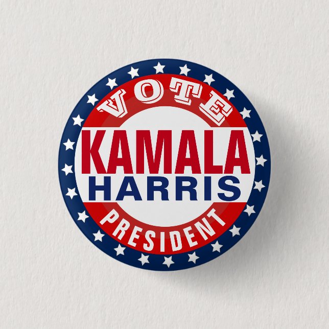 Kamala Harris for President Button (Front)